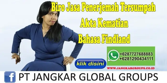 Biro Jasa Penerjemah Tersumpah Akte Kematian Bahasa Findland