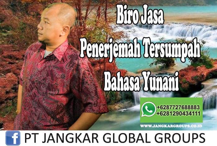 Biro Jasa Penerjemah Tersumpah Bahasa Yunani