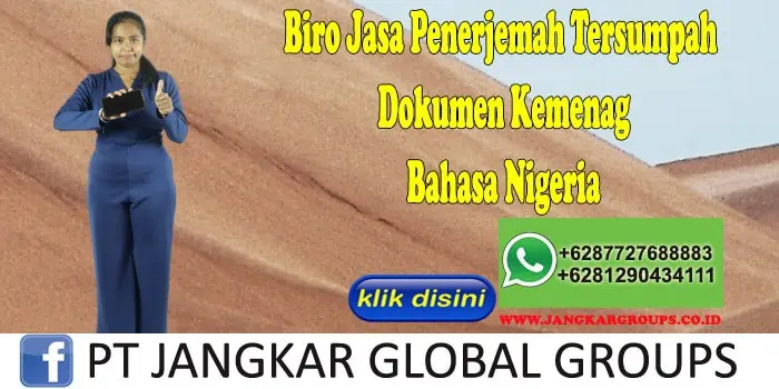 Biro Jasa Penerjemah Tersumpah Dokumen Kemenag Bahasa Nigeria