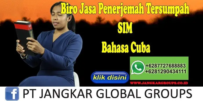 Biro Jasa Penerjemah Tersumpah SIM Bahasa Cuba