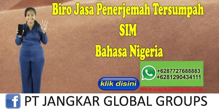 Biro Jasa Penerjemah Tersumpah SIM Bahasa Nigeria