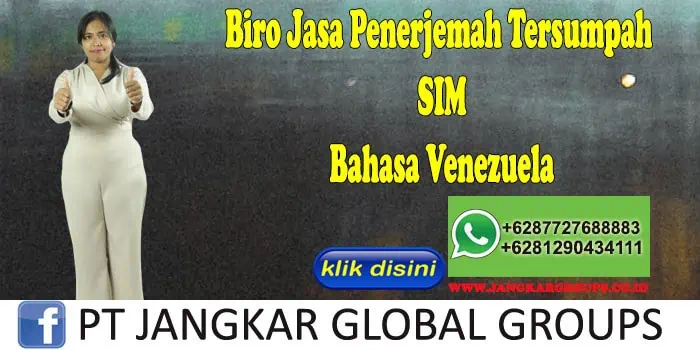 Biro Jasa Penerjemah Tersumpah SIM Bahasa Venezuela