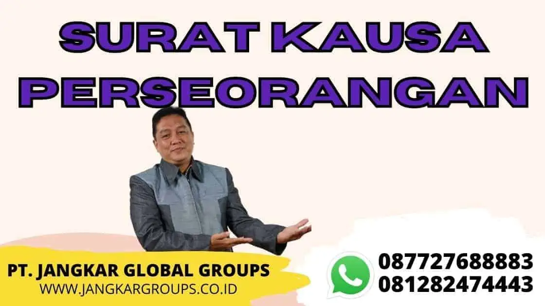 SURAT KAUSA PERSEORANGAN