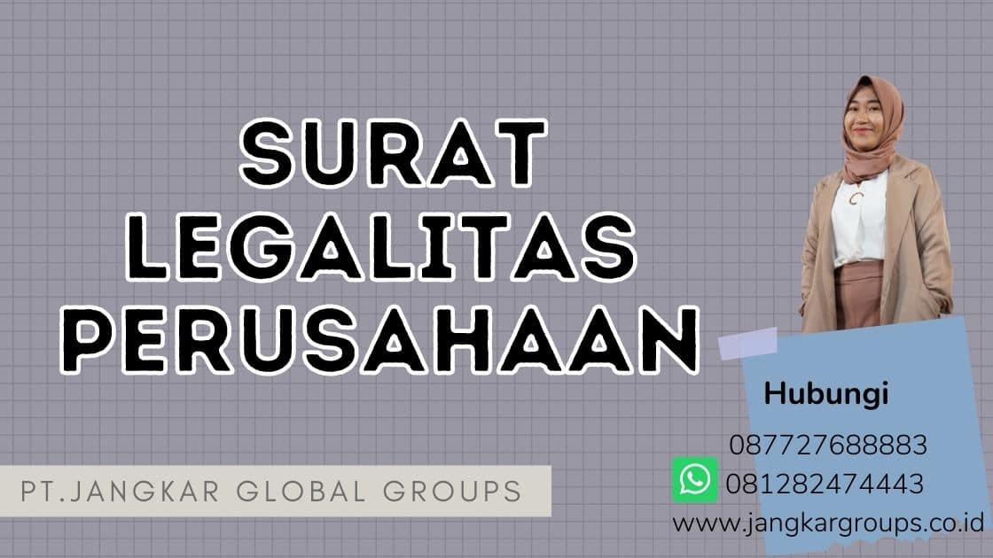 Surat Legalitas Perusahaan