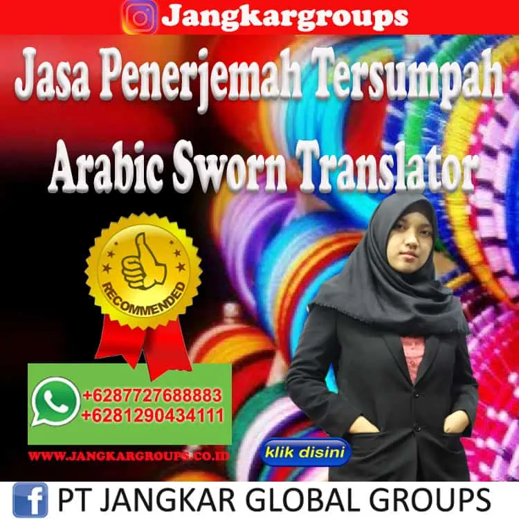 Jasa Penerjemah Tersumpah Arabic Sworn Translator