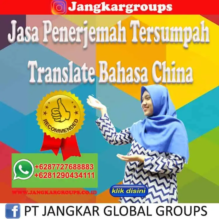 Jasa Penerjemah Tersumpah Translate Bahasa China