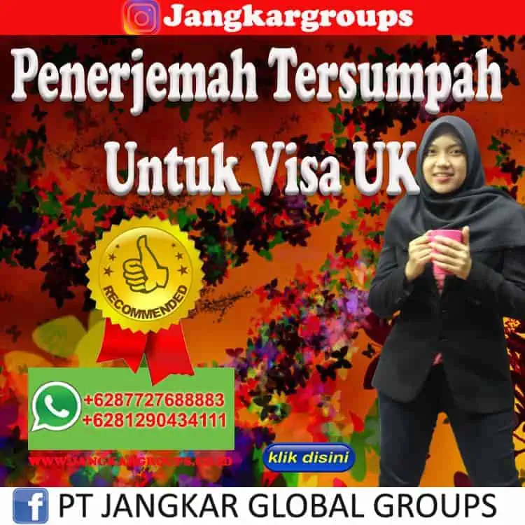 Penerjemah Tersumpah Untuk Visa UK