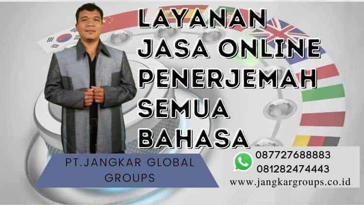 Layanan Jasa Online Penerjemah Semua Bahasa