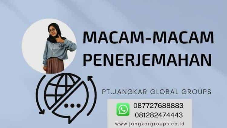 Macam-Macam Penerjemahan Terjemah Akta Pendirian