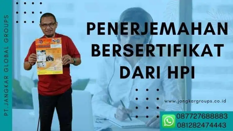 Penerjemahan Bersertifikat dari HPI