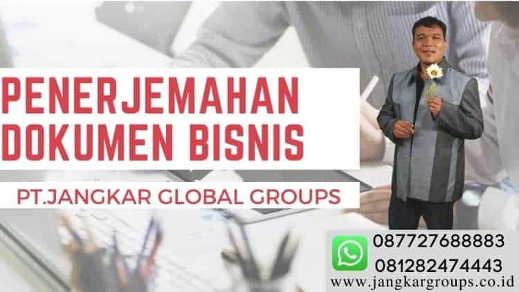 penerjemahan dokumen bisnis