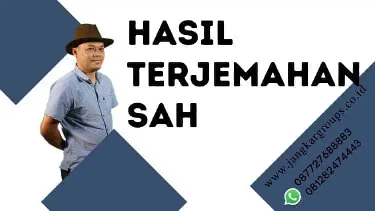 Hasil Terjemahan Sah