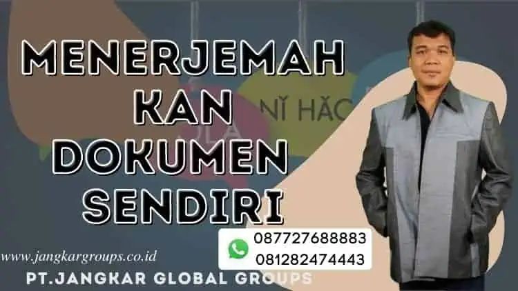 Menerjemahkan Dokumen English To Indonesian