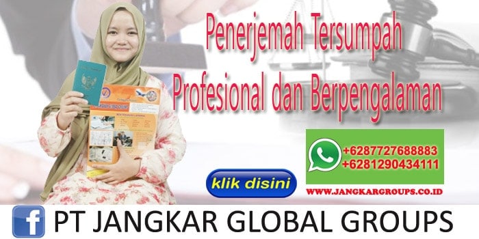 Penerjemah Tersumpah Profesional dan Berpengalaman