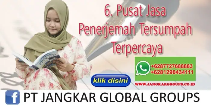 6. Pusat Jasa Penerjemah Tersumpah Terpercaya