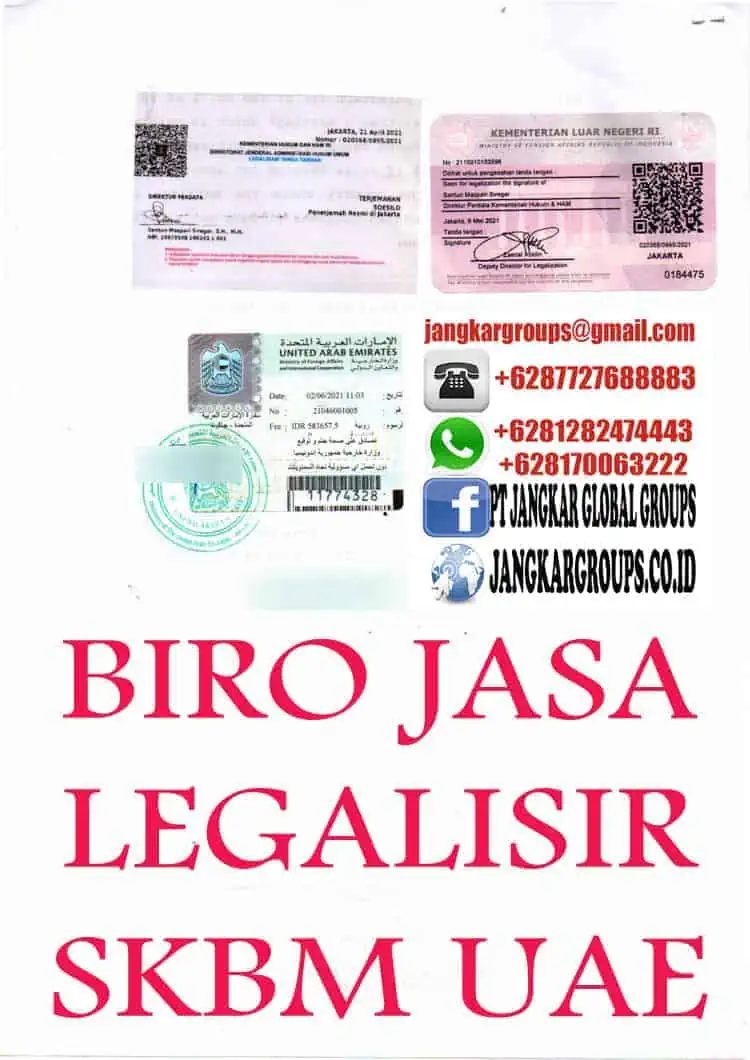 BIRO JASA LEGALISIR SKBM UAE