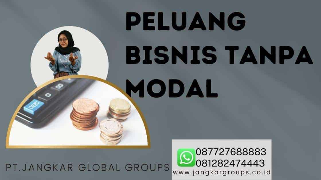 PELUANG BISNIS TANPA MODAL