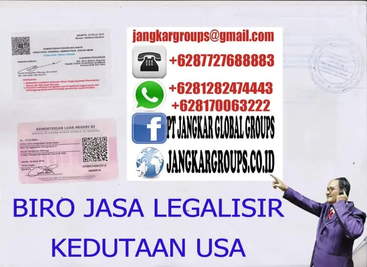 BIRO JASA LEGALISIR KEDUTAAN USA