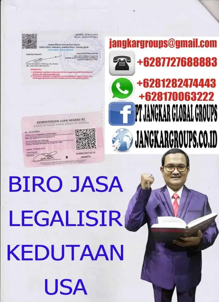 JASA LEGALISIR KEDUTAAN USA