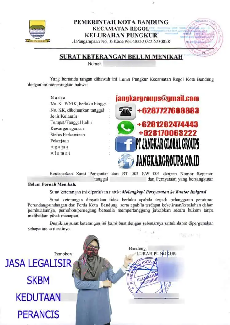 JASA LEGALISIR SKBM PERANCIS