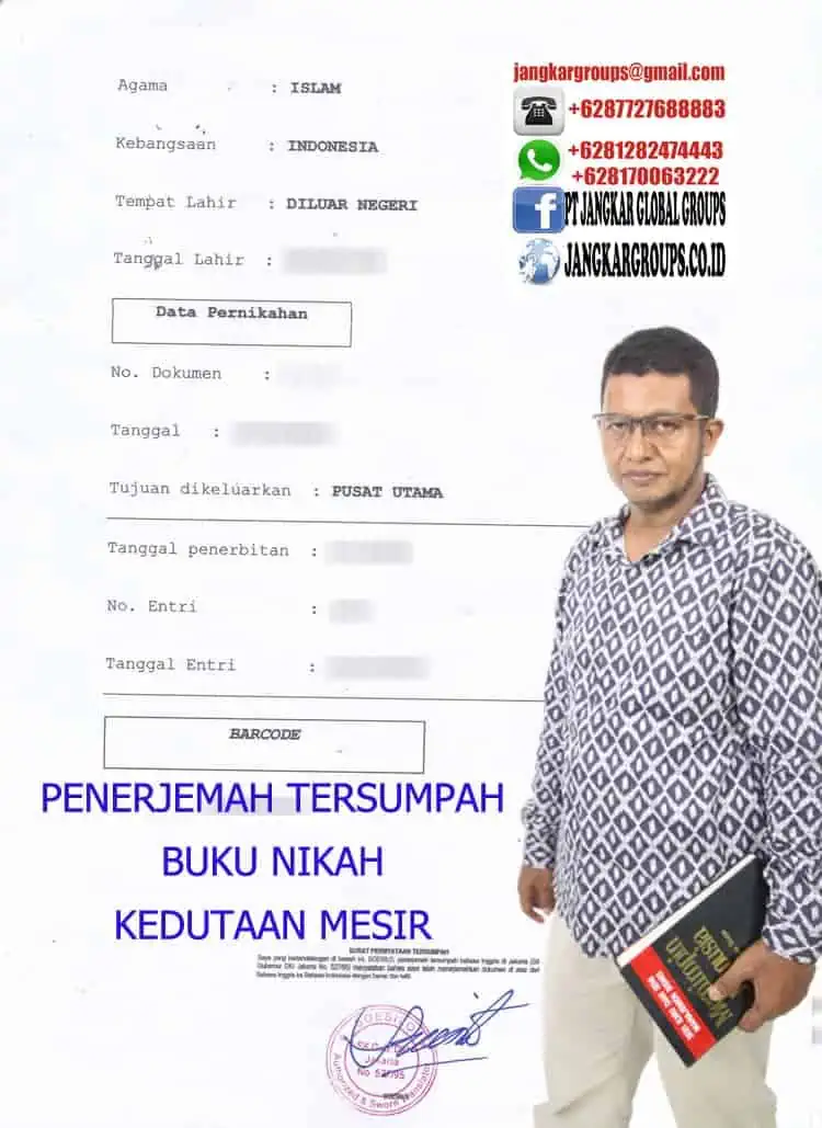 PENERJEMAH TERSUMPAH syarat Menikah Dengan WNA Egypt