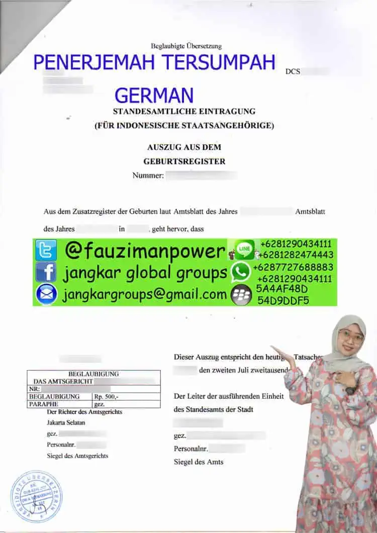 PENERJEMAH TERSUMPAH GERMAN