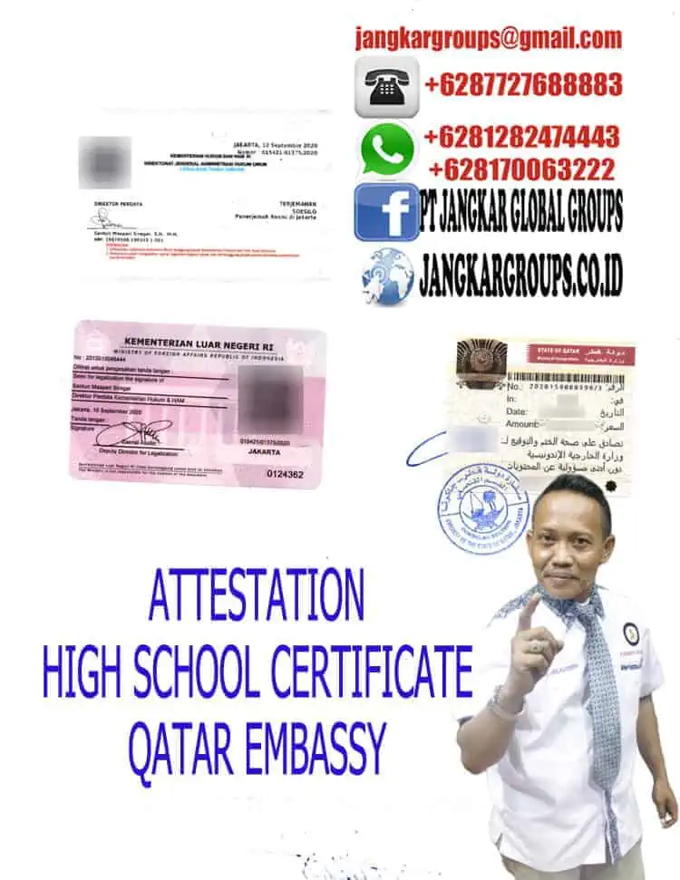 ATTESTATION HIGH SCHOOL CERTIFICATE QATAR