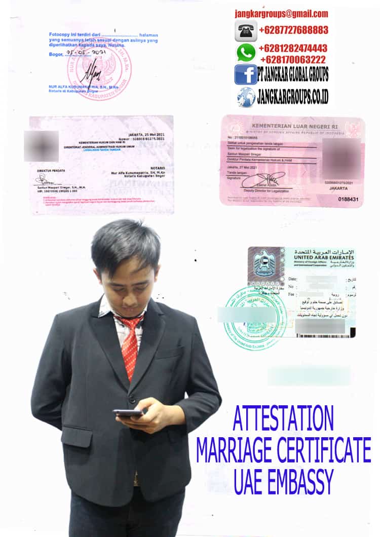 Attestation Marriage Certificate Uae Embassy