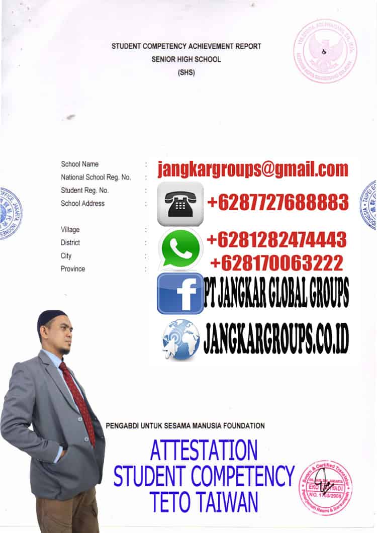 Attestation Student Competency Teto Taiwan