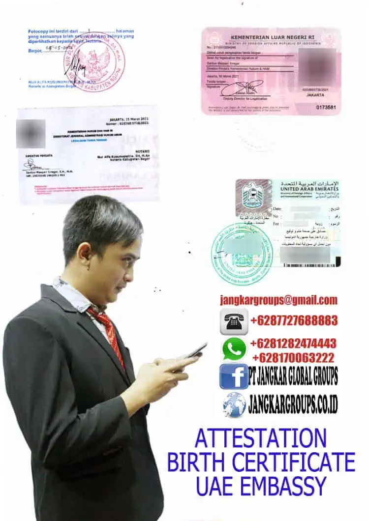 Attestation birth certificate uae embassy