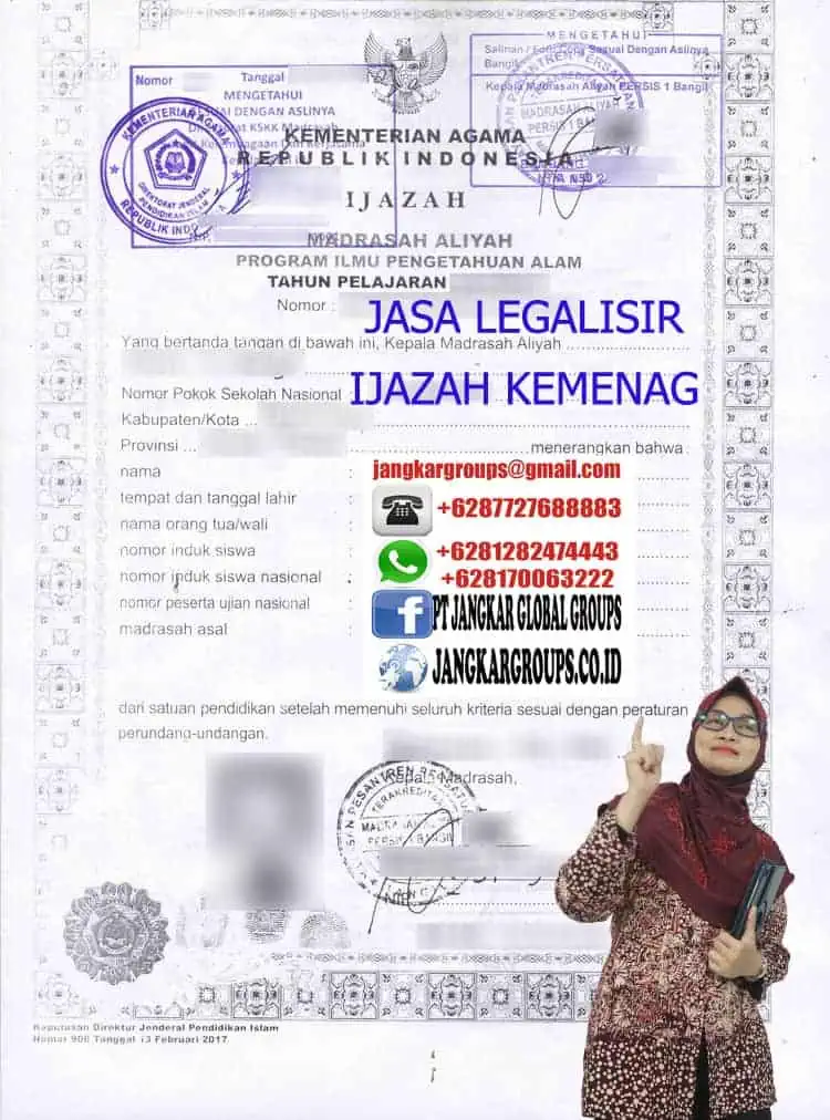 Jasa legalisir ijazah kemenag