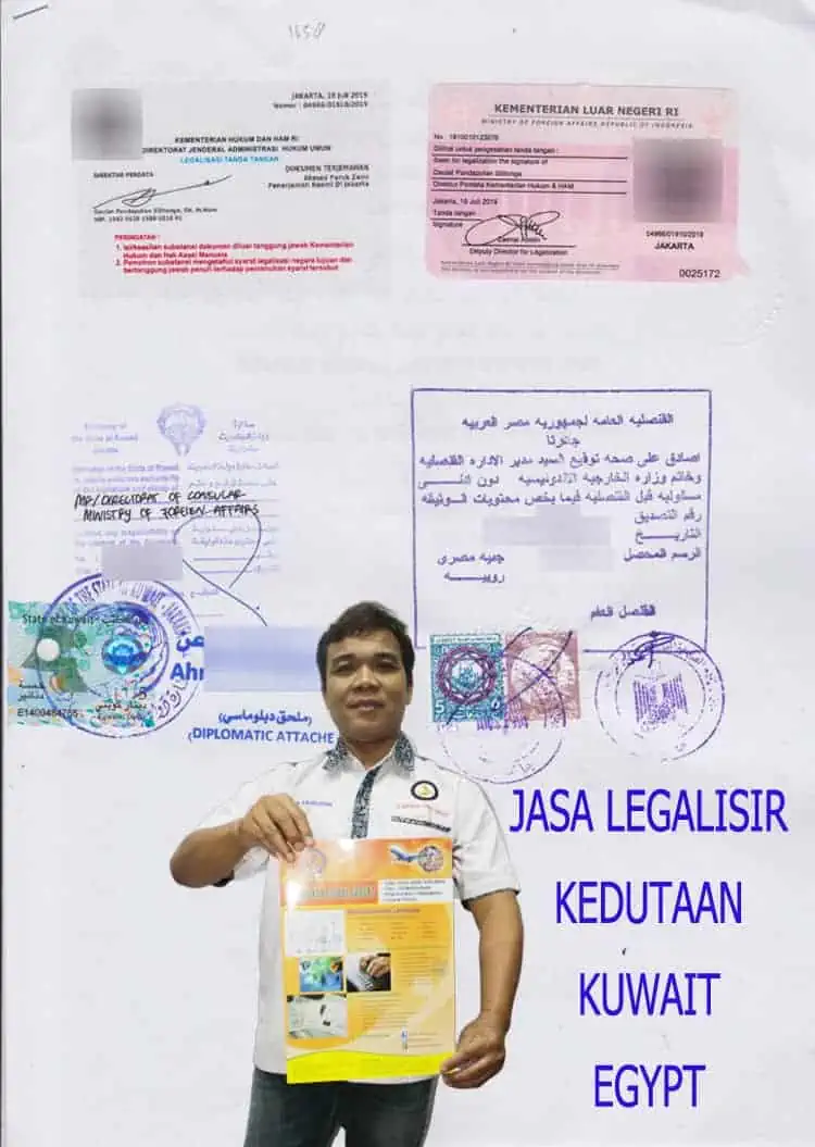 LEGALISIR KEDUTAAN KUWAIT EGYPT