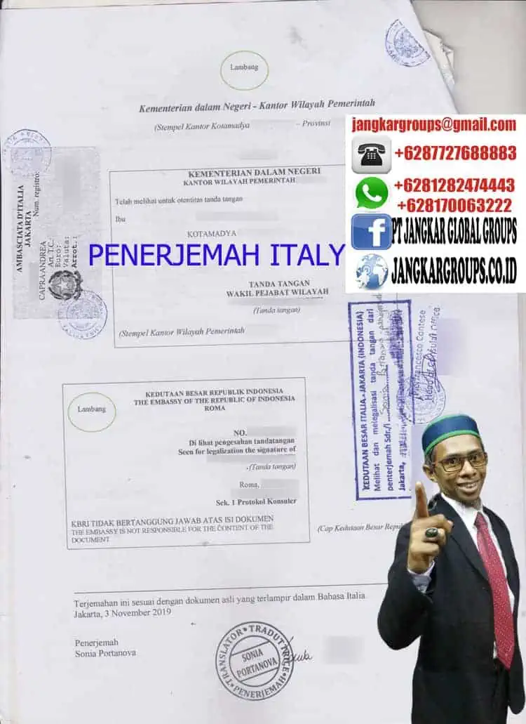 Persyaratan Menikah WNA Italy PENERJEMAH ITALY