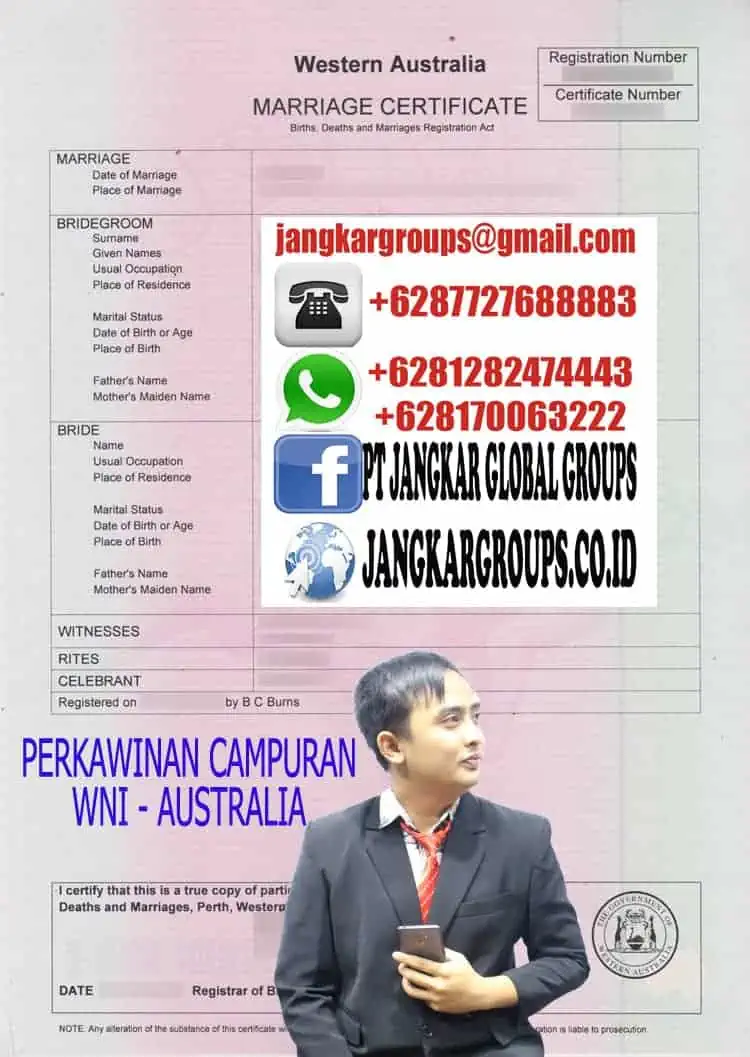 Perkawinan campuran wni australia