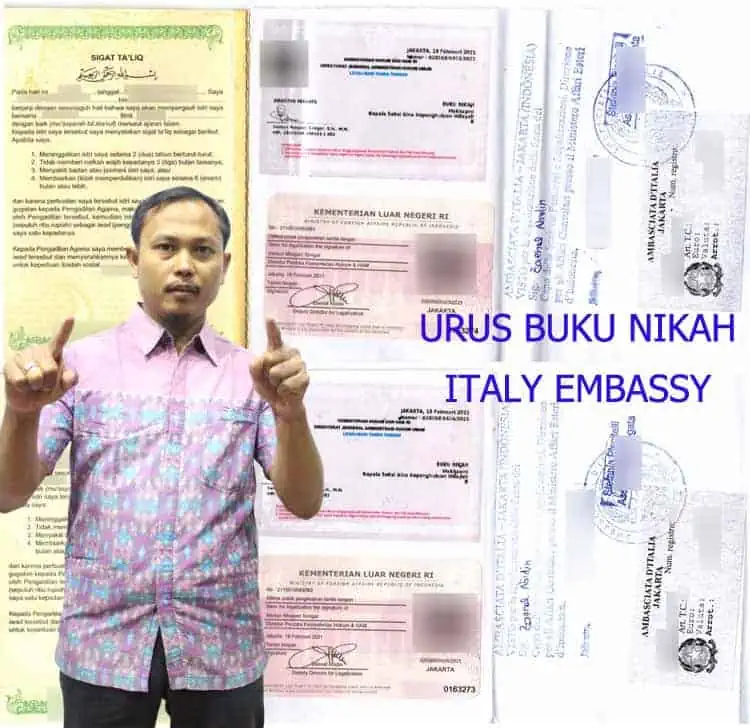 Urus Legalisir Buku Nikah Kedutaan