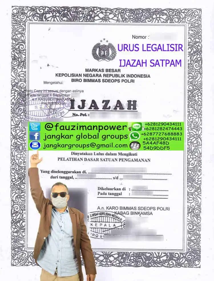 URUS LEGALISIR IJAZAH SATPAM