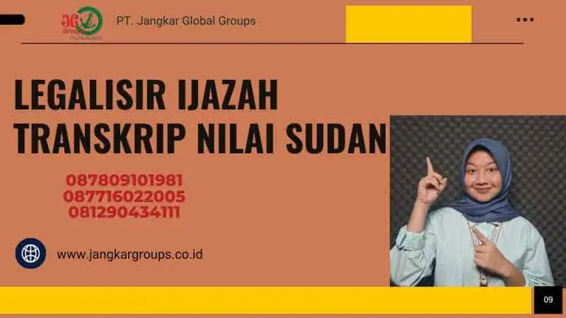 legalisir ijazah Transkrip Nilai Sudan