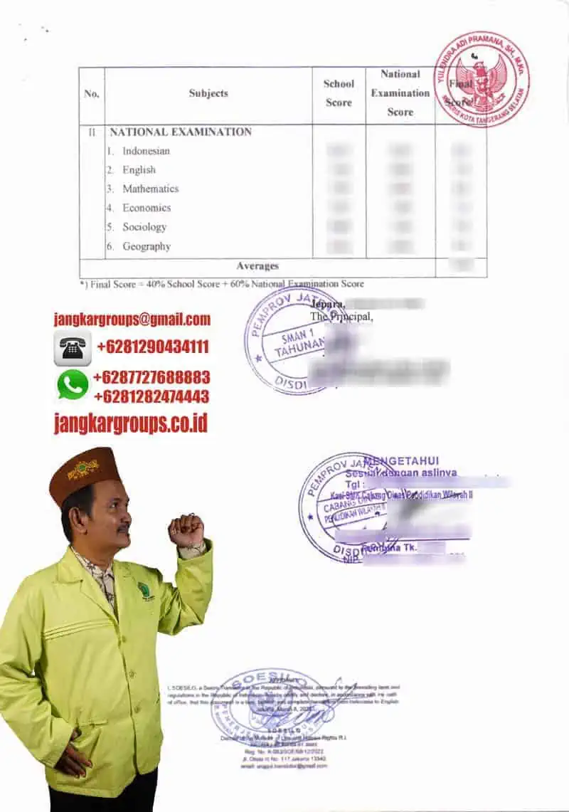 Legalisir Daftar Nilai Vietnam