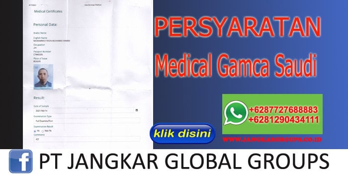 Persyaratan Medical Gamca Saudi