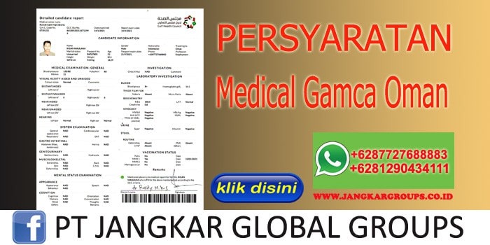 Persyaratan medical gamca oman