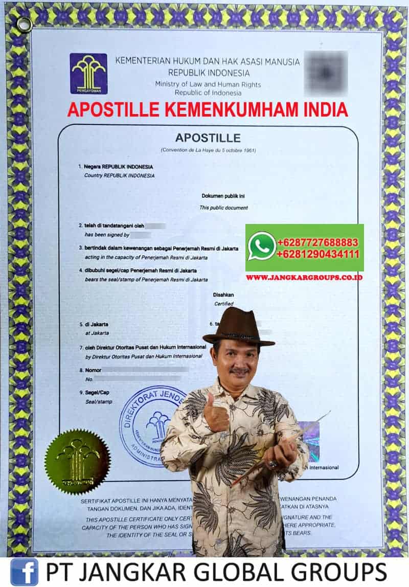 APOSTILLE KEMENKUMHAM INDIA