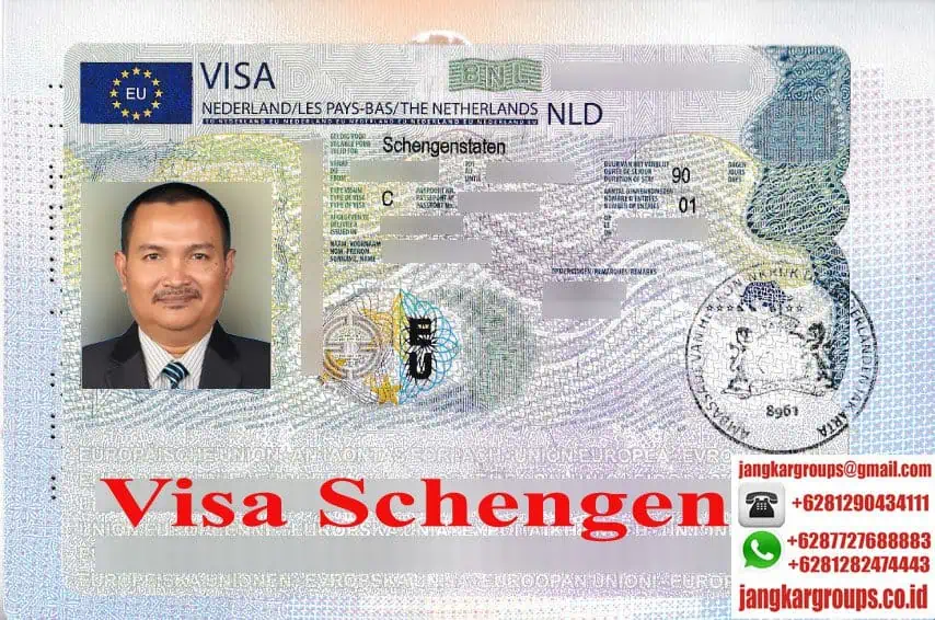 Contoh Visa Schengen