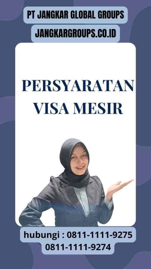 Persyaratan Visa Mesir