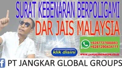 SURAT KEBENARAN BERPOLIGAMI DARI JAIS MALAYSIA