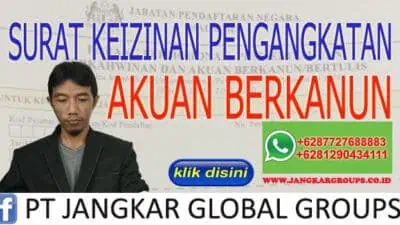 SURAT KEIZINAN PENGANGKATAN AKUAN BERKANUN