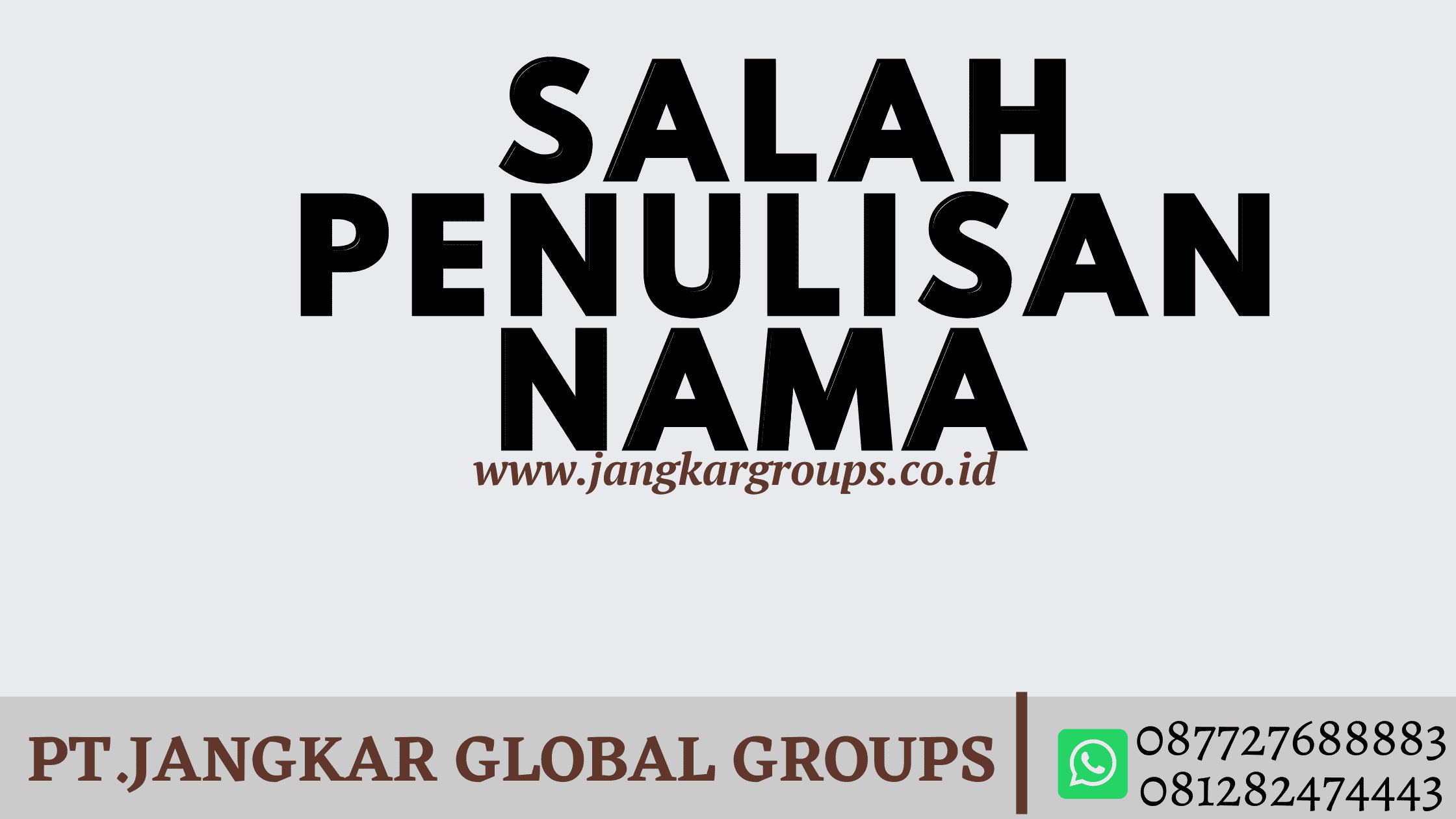 Mengubah Nama Anak salah penulisan lama