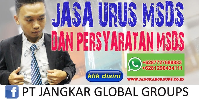 JASA URUS MSDS DAN PERSYARATAN MSDS