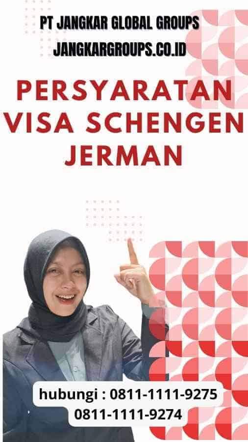 Persyaratan Visa Schengen Jerman