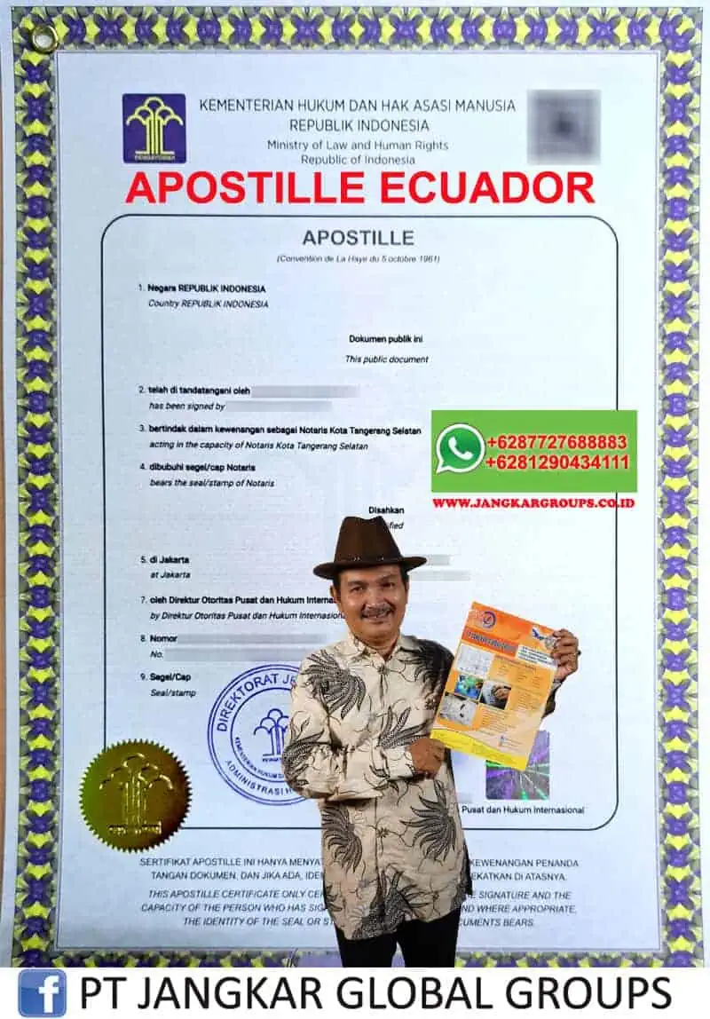 Apostille Kemenkumham Ecuador