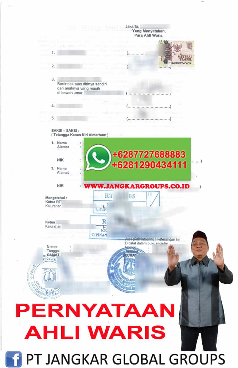PERNYATAAN AHLI WARIS